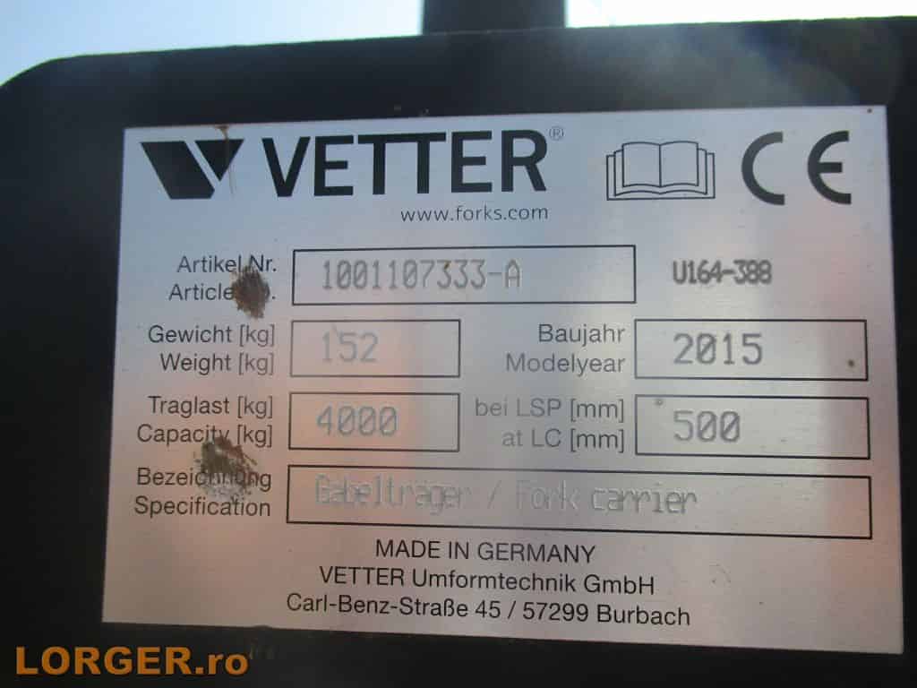 Furci pentru paleti noi Vetter