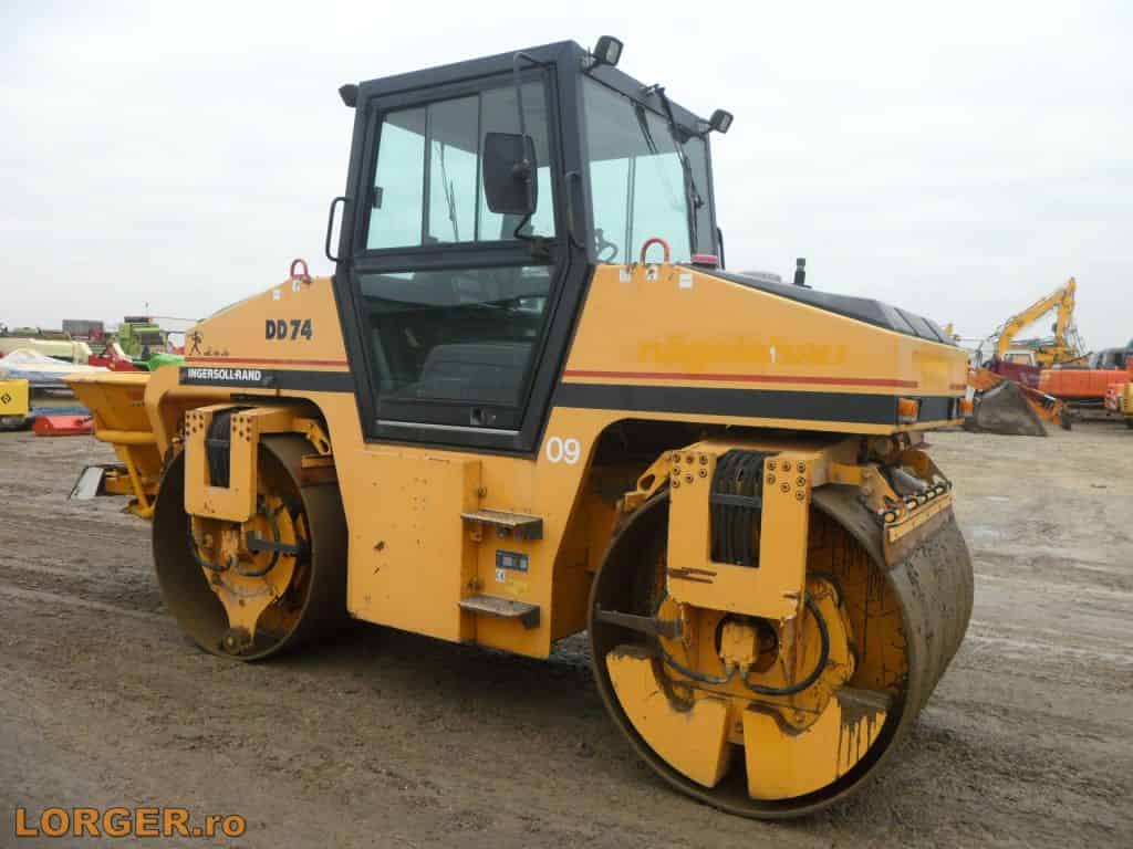 Compactor tandem Ingersoll-Rand ABG DD74 cu sararita