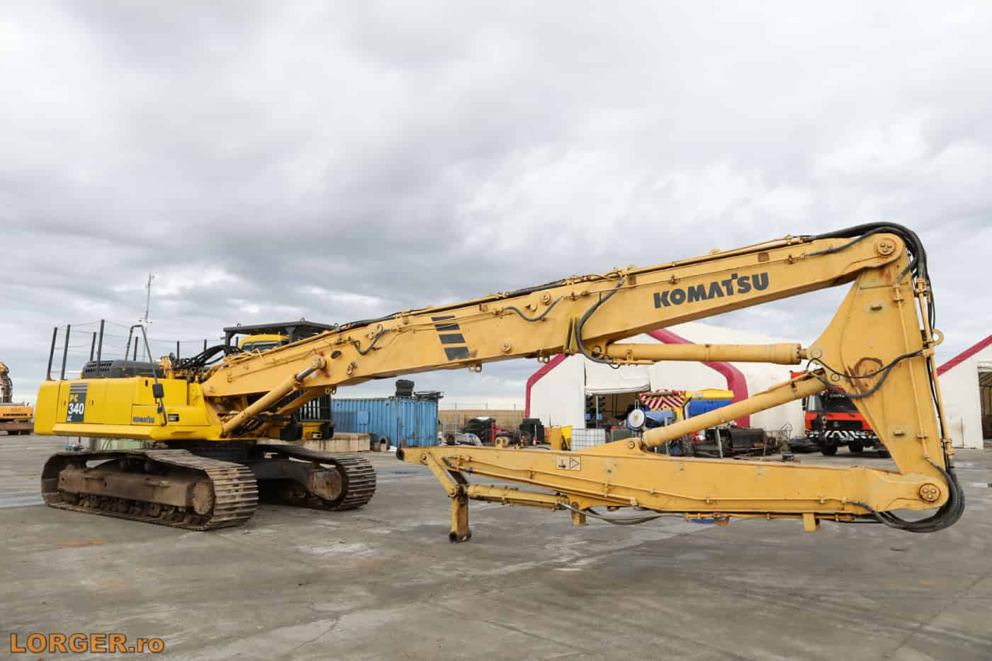 Tracked Excavator Komatsu PC340 LC-6K with Long Reach Boom
