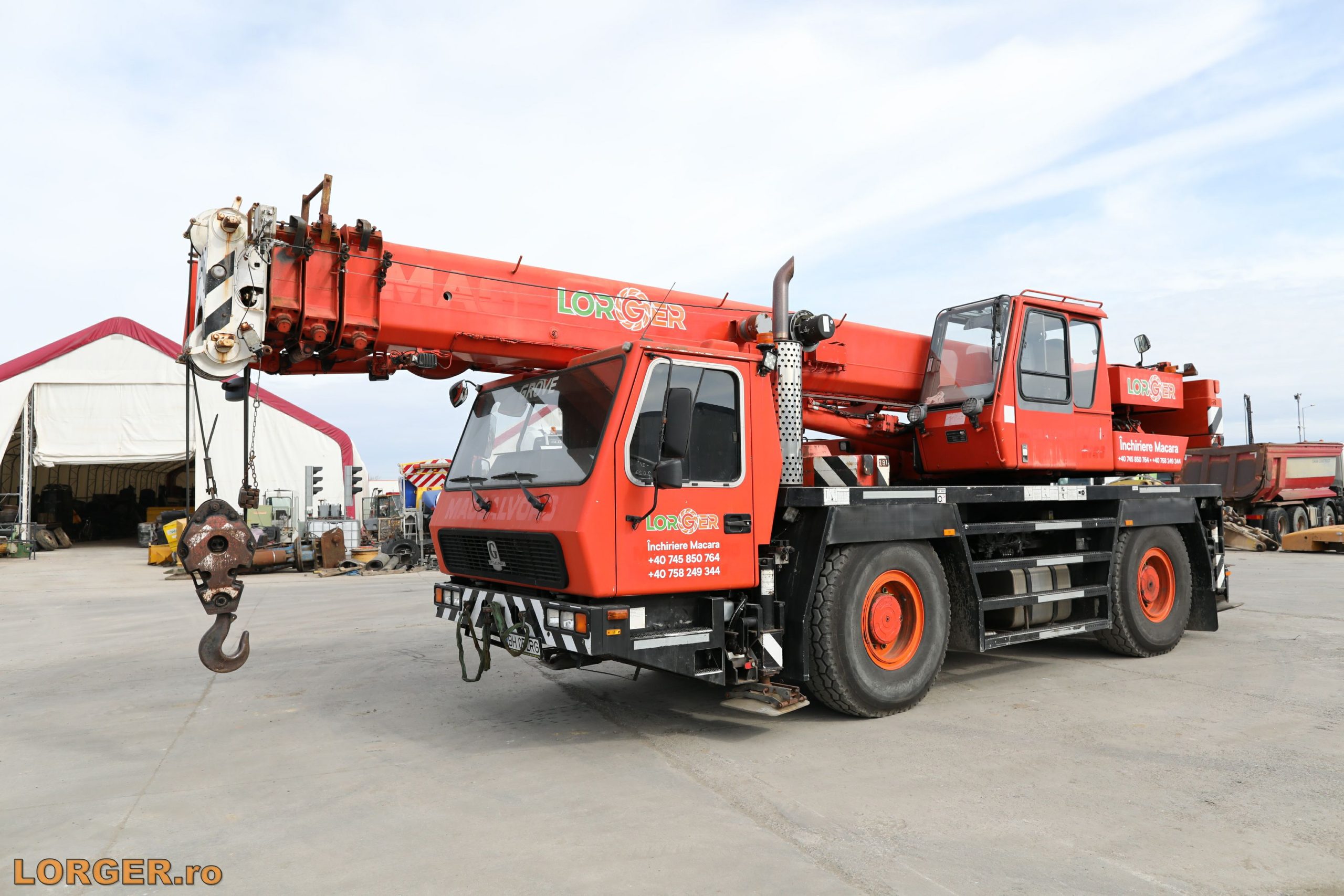 Automacara Grove GMK 2035 de inchiriat