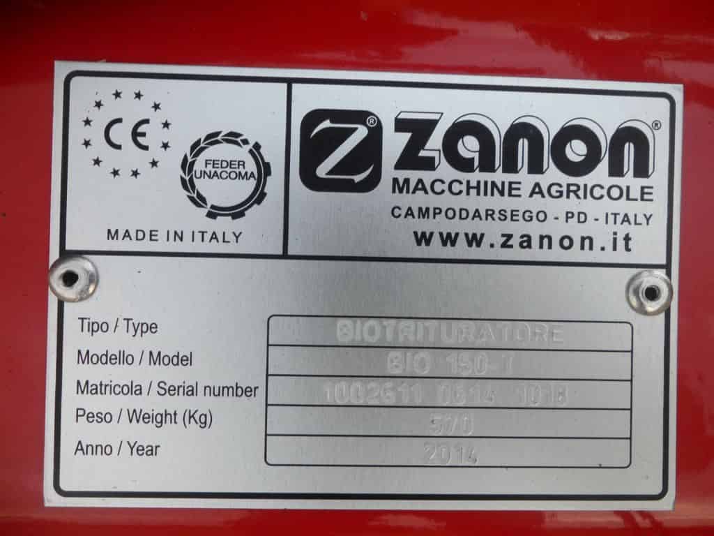Tocator industrial Zanon BIO 150-T NOU